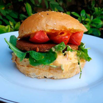 Imagen de Sándwich de medallón veggie