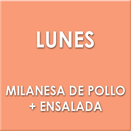 Imagen de Milanesa de pollo + ensalada (Lunes)