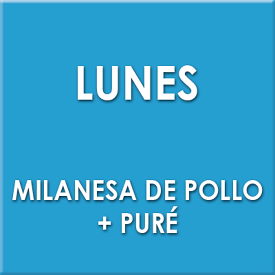 Imagen de Milanesa de pollo + puré (Lunes)