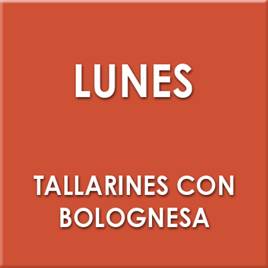 Imagen de Tallarines con salsa bolognesa (Lunes)